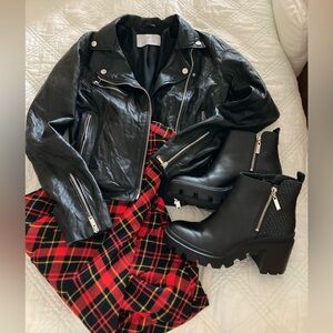 Stradivarius Black Leather Jacket S